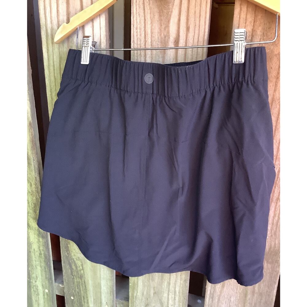 Talbots T by Talbots Black Performance Skort Size MP Petite Pockets